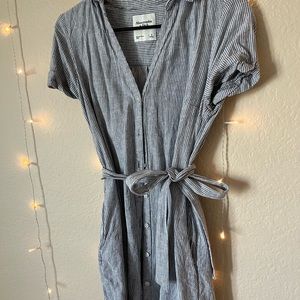 Abercrombie and Fitch Striped Shirt Dress